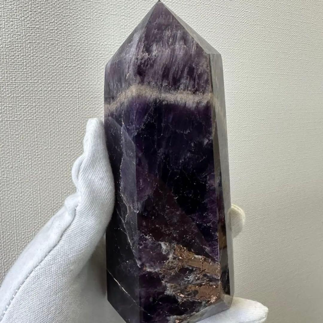 アメジスト 六角柱 パワーストーン 天然石 原石A959
