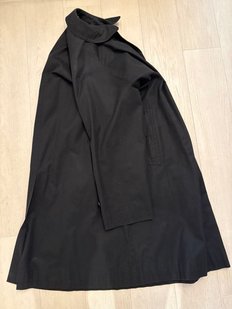 超希少！ Burberrys ステンカラーコート ブラック　一枚袖