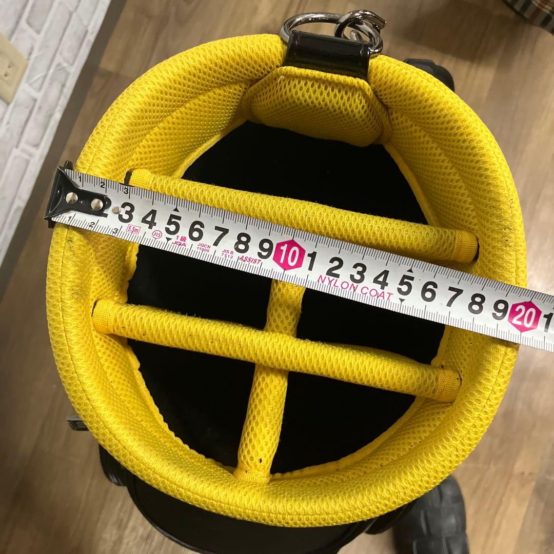 adidas アディダス キャディバッグ ブラック イエロー ゴルフバッグ