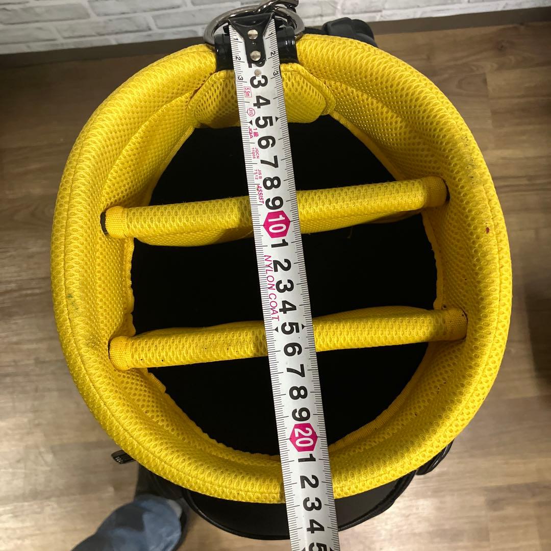 adidas アディダス キャディバッグ ブラック イエロー ゴルフバッグ