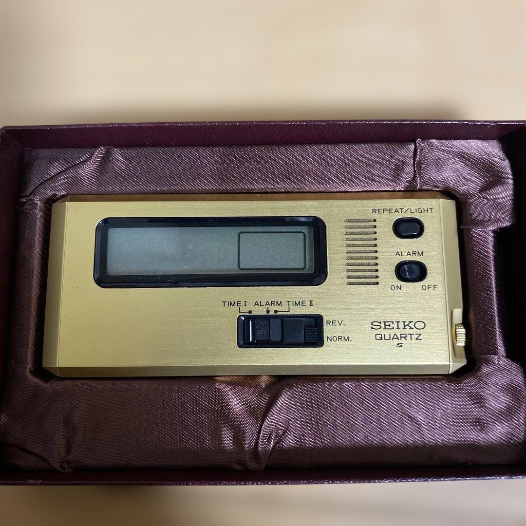 【希少】SEIKO セイコー デジタル 置時計　ポケットアラーム　クォーツ