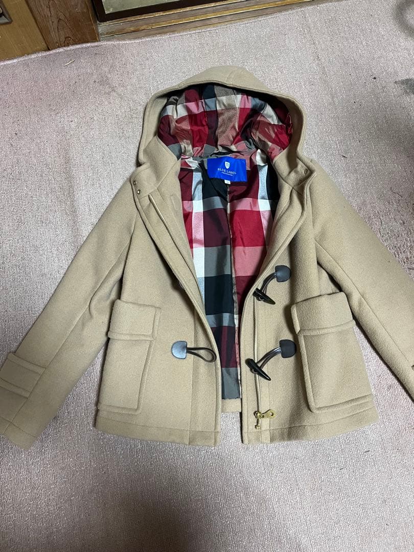 ♥ブルーレーベルクレストブリッジ♥ショートダッフルコート♥３６ベージュ♡♡