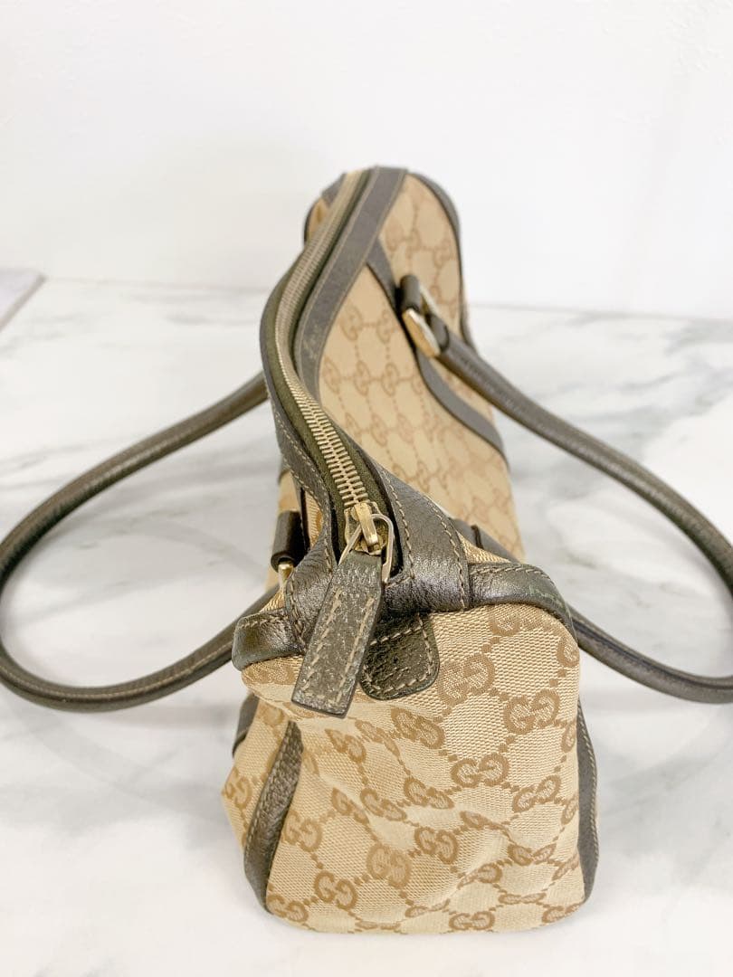 ＋GUCCI GG 柄 ハンドバッグ ミニボストン　アビー　キャンバス　グッチ