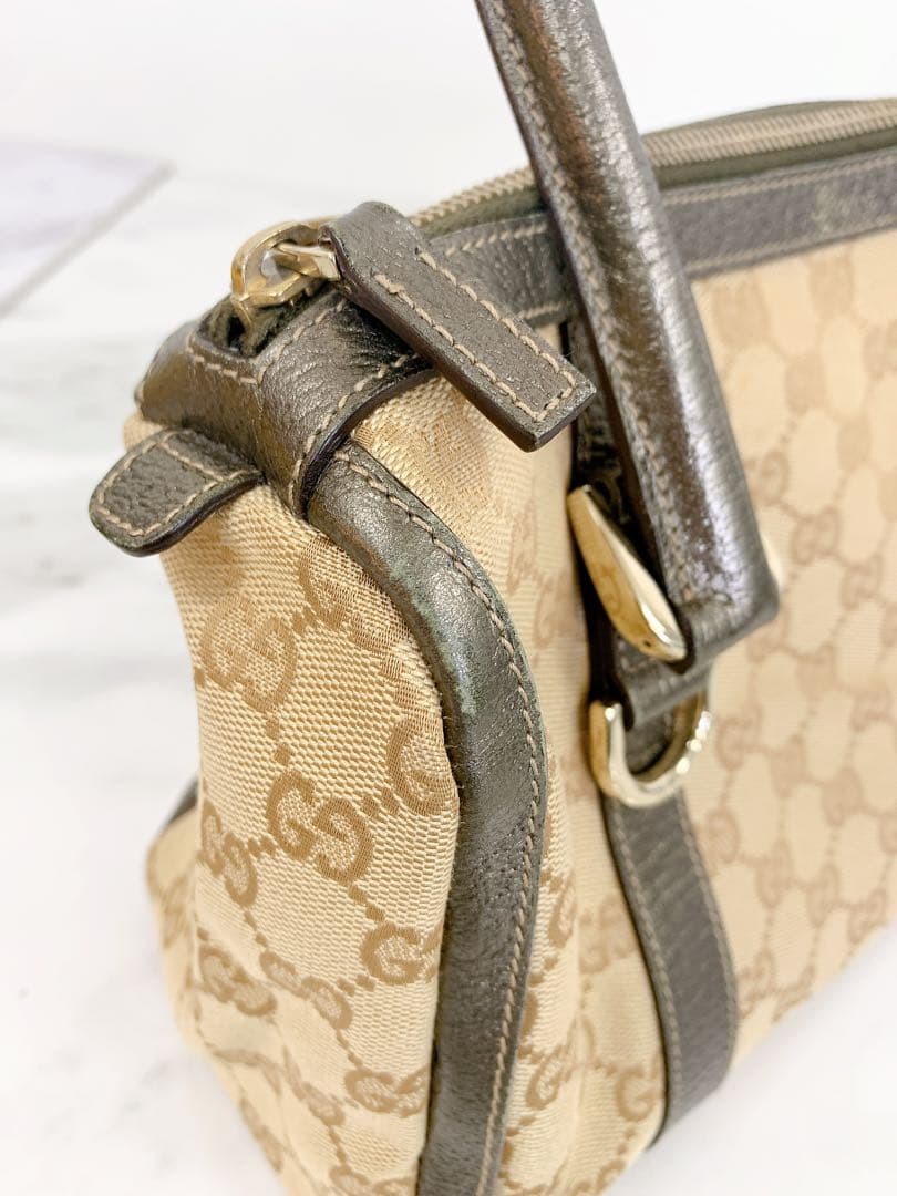 ＋GUCCI GG 柄 ハンドバッグ ミニボストン　アビー　キャンバス　グッチ