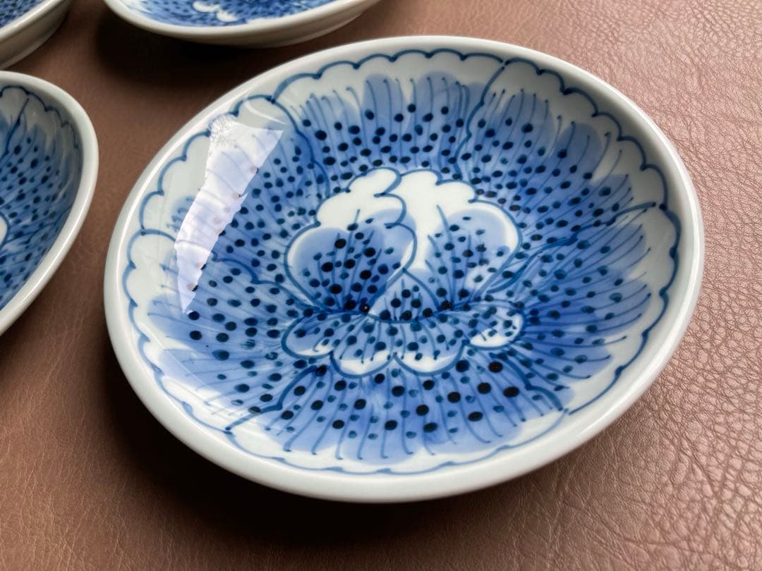 金峰　藤太郎窯　花弁　銘々皿　取皿　5枚　5寸皿