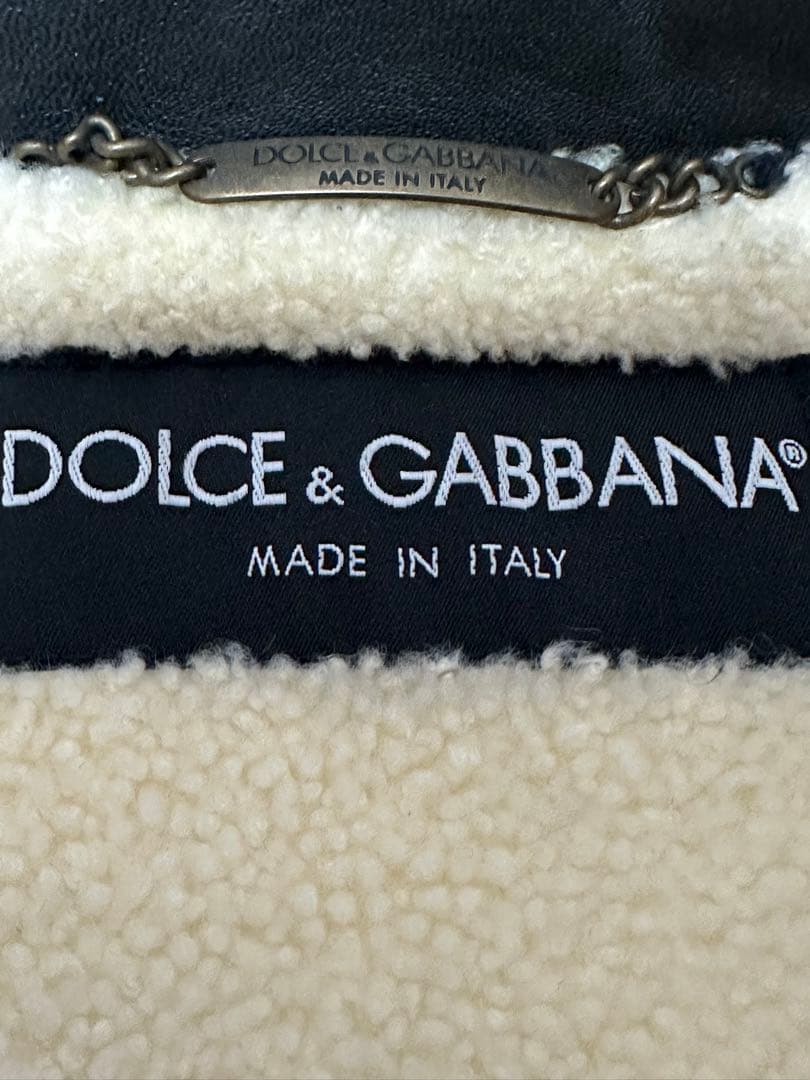 ドルチェ＆ガッバーナ 裏ボアレザージャケット