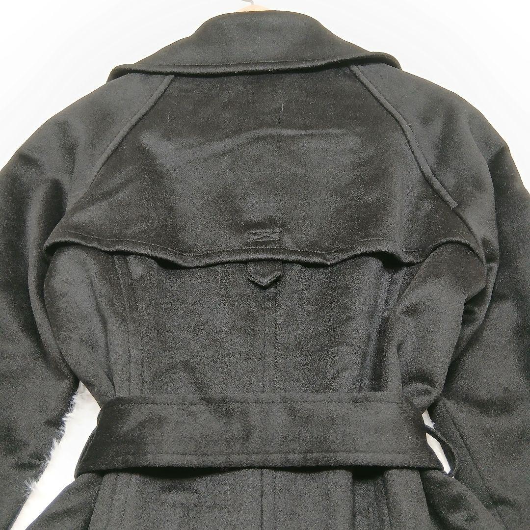 極美品　ジュール　ロングコート　ベルト付き　日本製カシミヤ100％　黒　Mサイズ