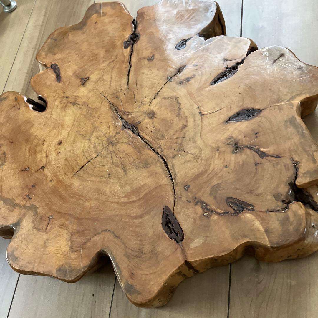 ナチュラルウッド　一枚板　アンティーク　花台