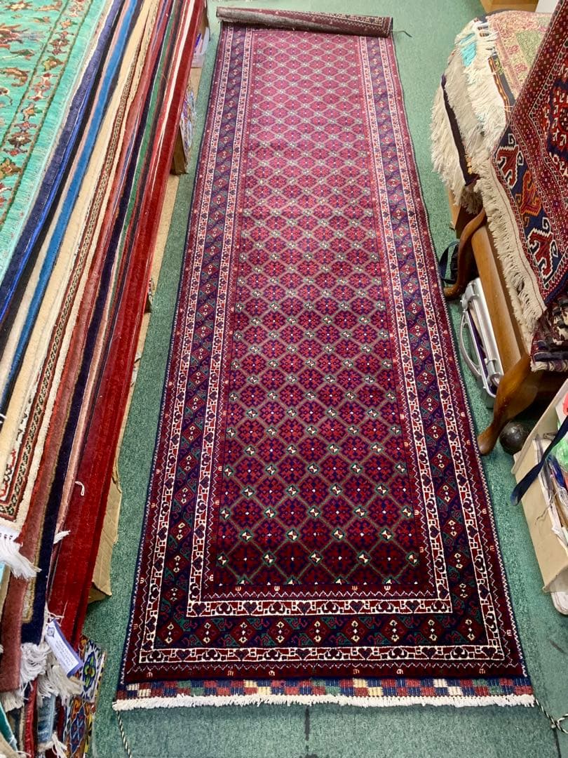 ペルシャ トルクメン 廊下用ラグ 85.5x315cm. ..abk1.