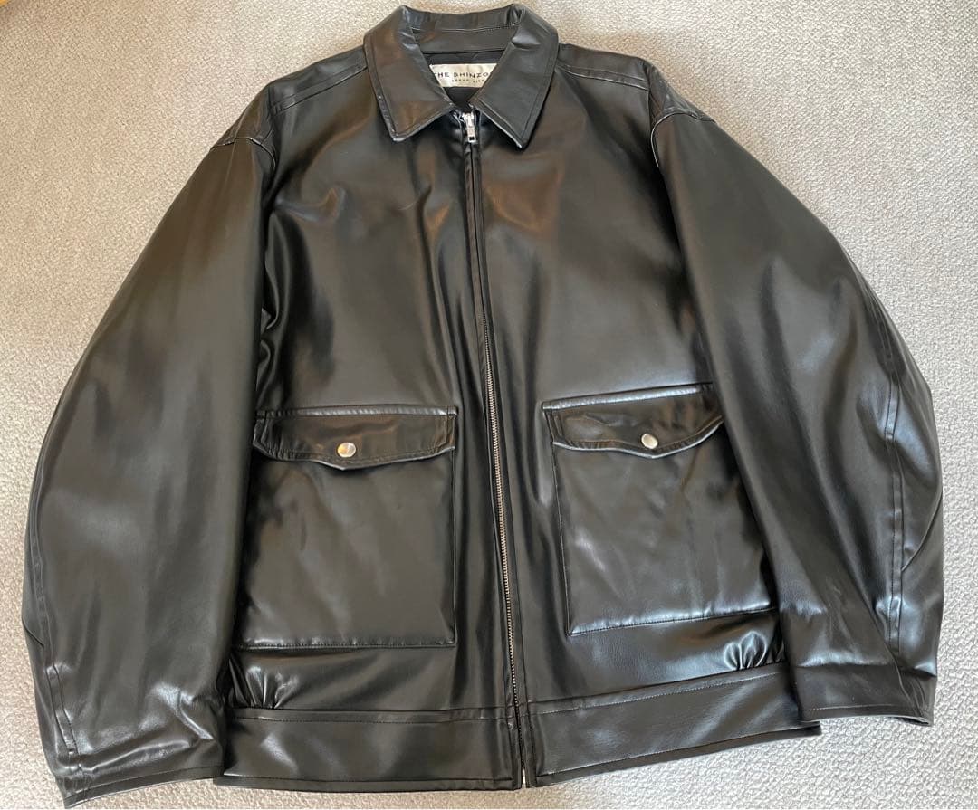 シンゾーン　フェイクレザージャケット　36