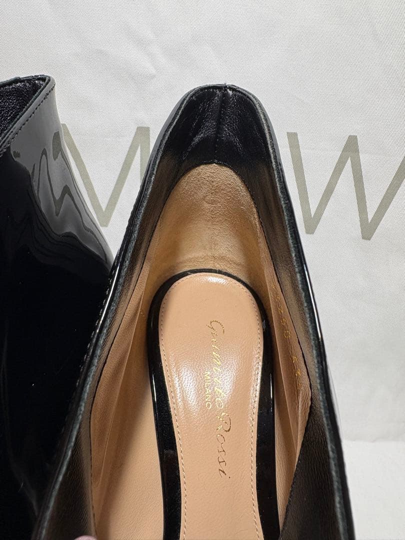 ⭐︎MOMA⭐︎Gianvito Rossi ブラックオープントゥヒール