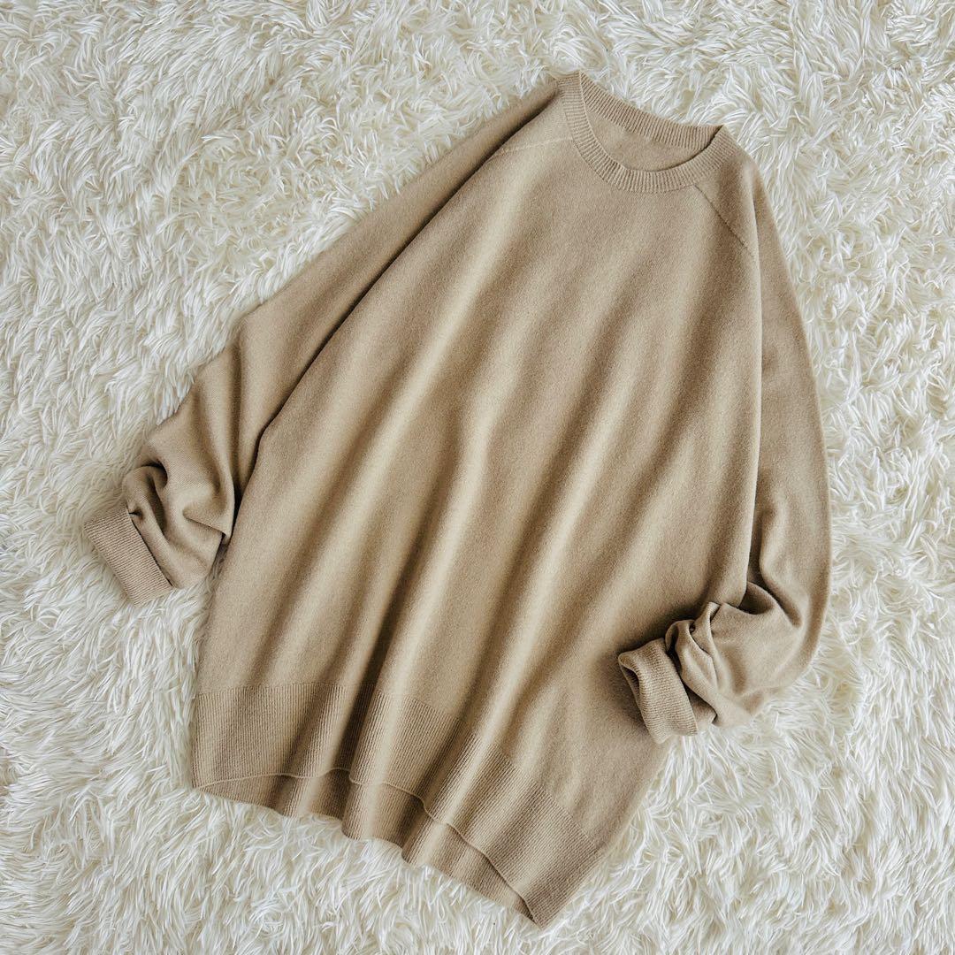 【極美品】ドゥーズィエムクラス　CAPRIクルーネックプルオーバー　ベージュ