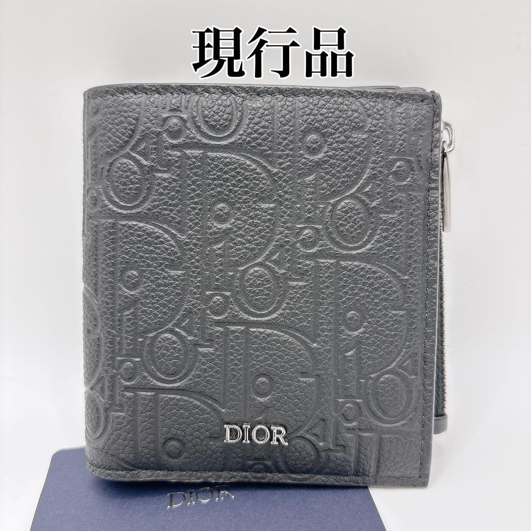新作 現行品 ほぼ未使用 Dior ディオール 2つ折りウォレット グラビティ