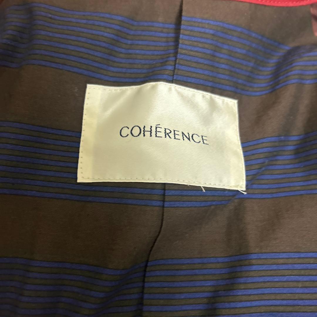 【美品】COHERENCE corbⅡ コヒーレンス　コート sizeM 赤系