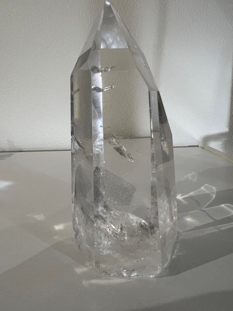 ファントム 六角柱 ポイント 水晶 天然石 虹 レインボー