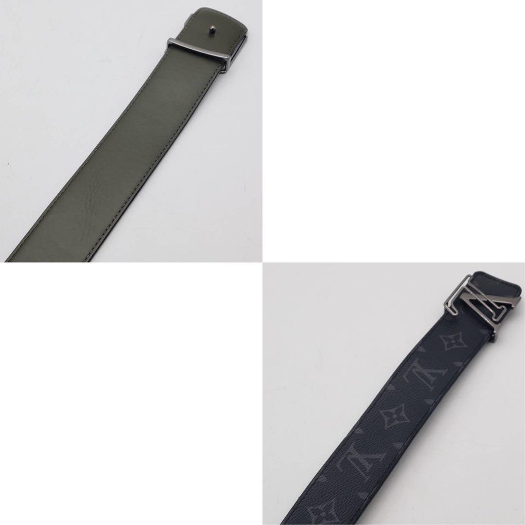 ルイヴィトン サンチュール モノグラム　LVイニシャル　ベルト　リバーシブル