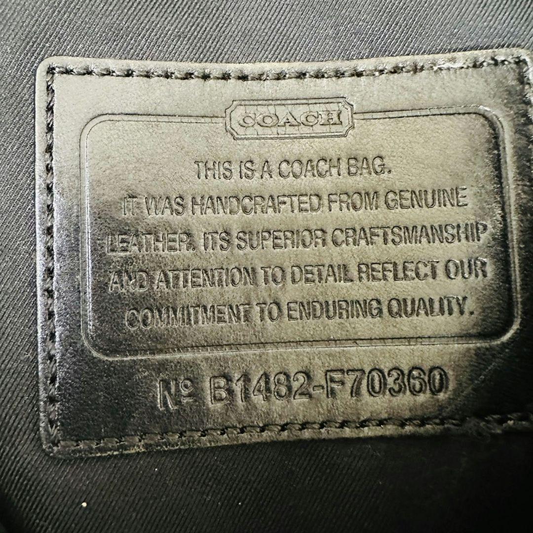 コーチ ボディバッグ トンプソン スリングバッグ ショルダーバッグ レザー 黒