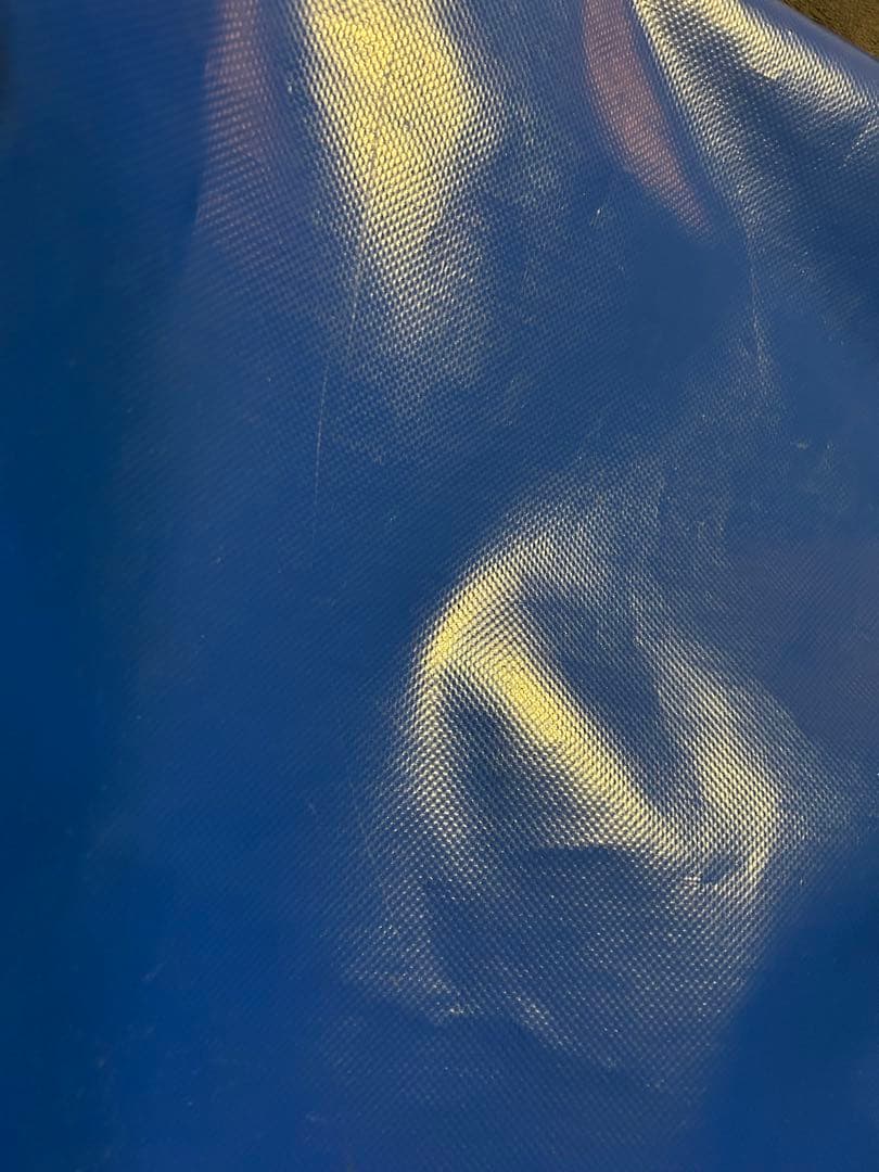 マルニ MARNI バイカラー トートバッグ PVC×レザー タグ付き 黒×青