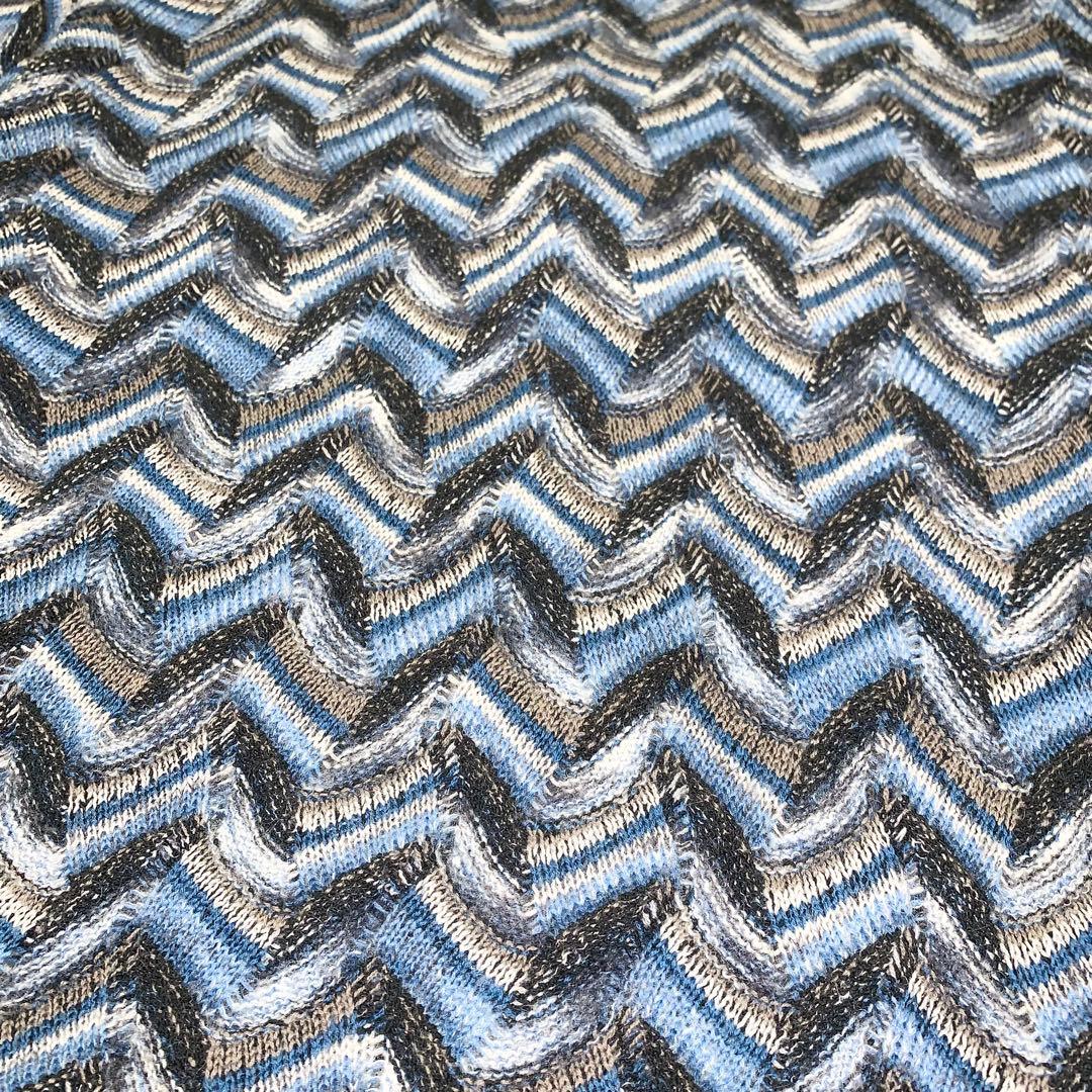 美品 MISSONI カーディガン 総柄 ウール モヘヤ混 オーバーサイズ XL