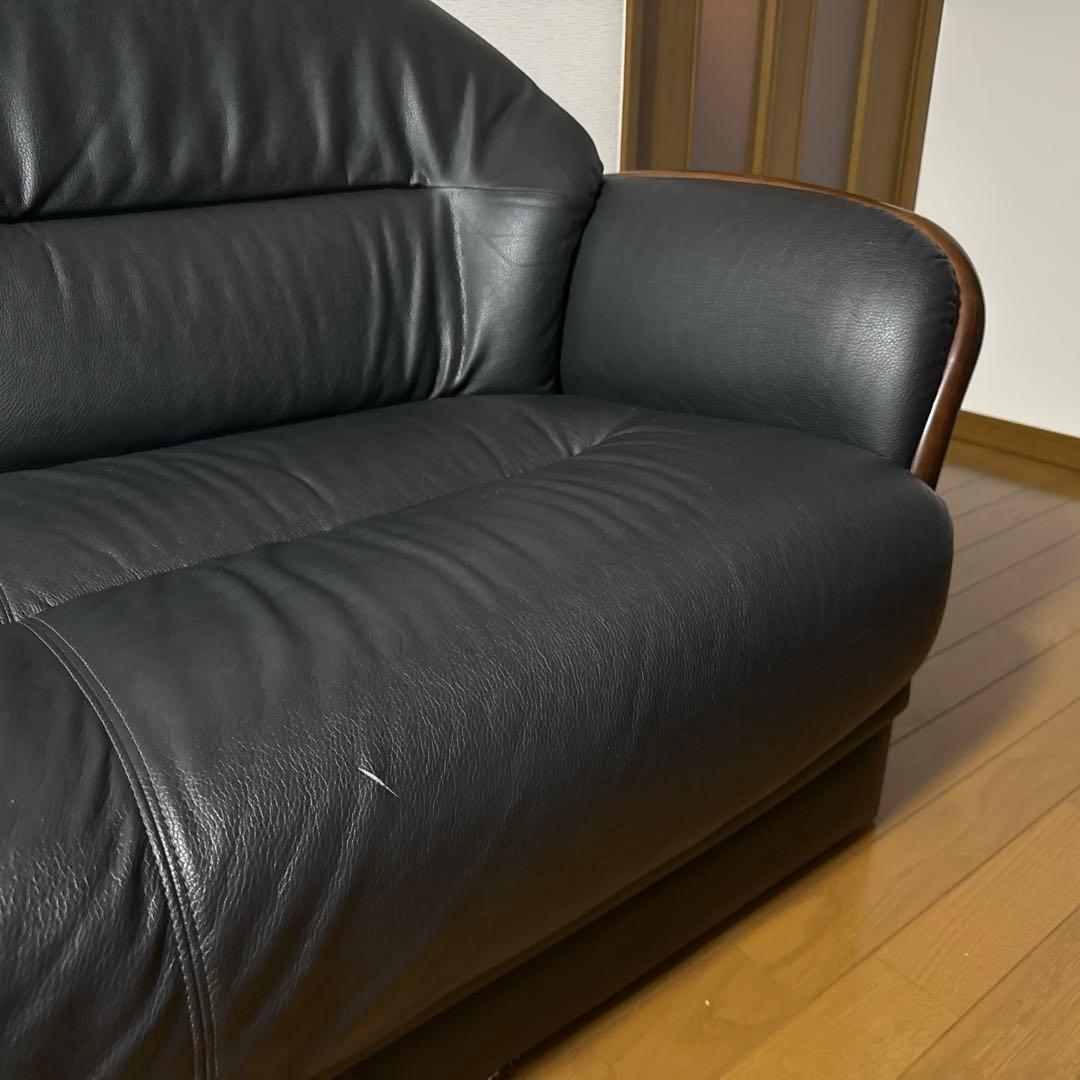 ￼マルニ　本革　2人掛けソファ