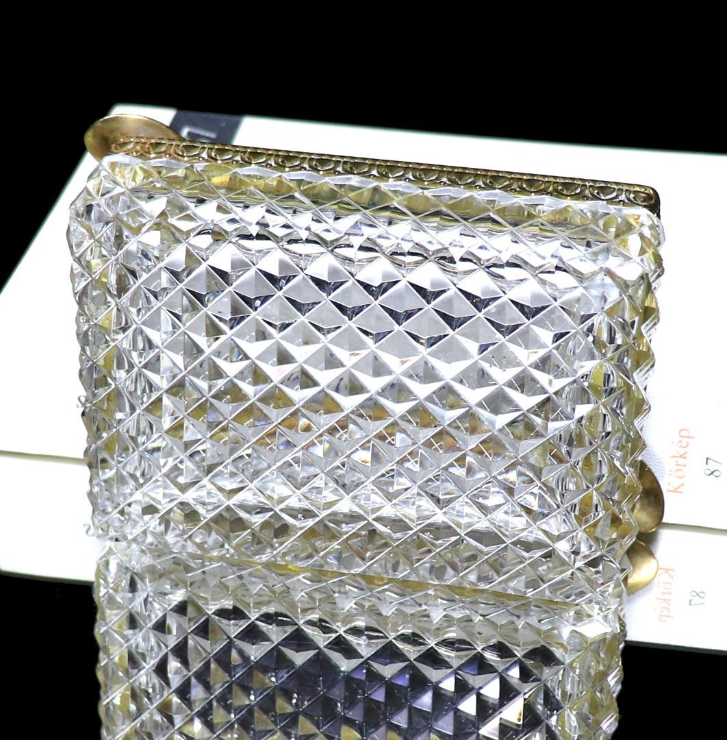 オールド・バカラ 珍品 1890年頃 大型 ブロンズ装飾灰皿 ディアマン ビゾー