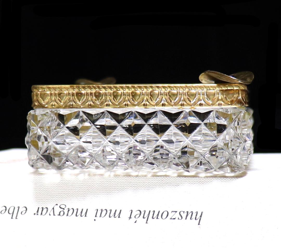 オールド・バカラ 珍品 1890年頃 大型 ブロンズ装飾灰皿 ディアマン ビゾー