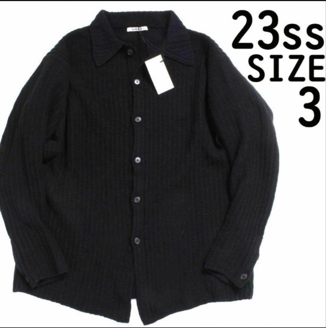 トップス AURALEE BRUSHED COTTON WOOL RIB KNIT