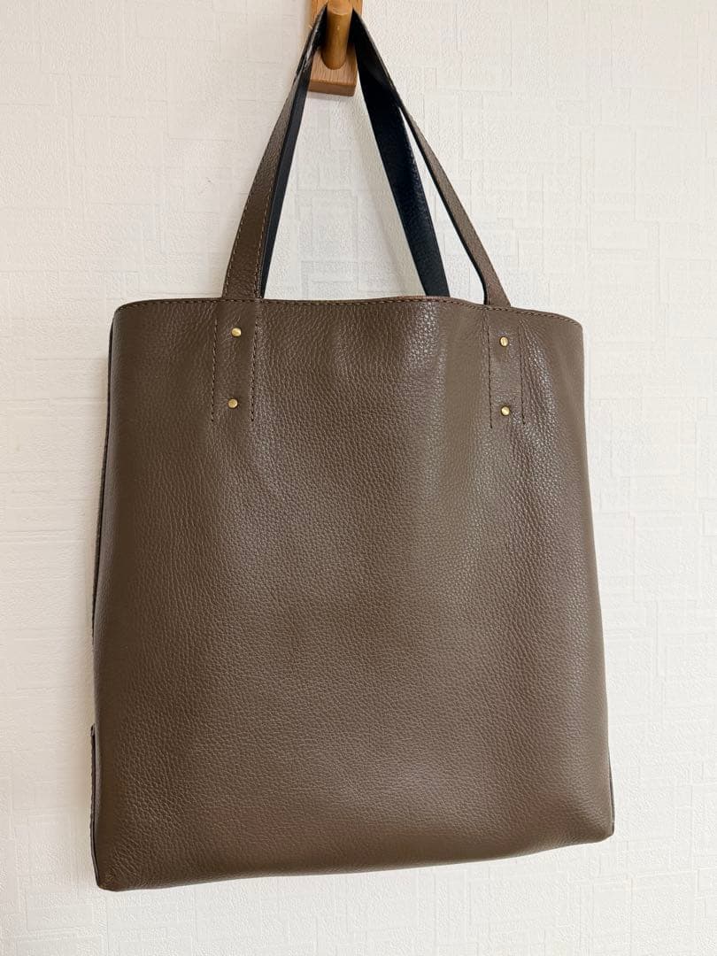 美品★バーバリーブラックレーベル★レザー★リバーシブル★トートバッグ