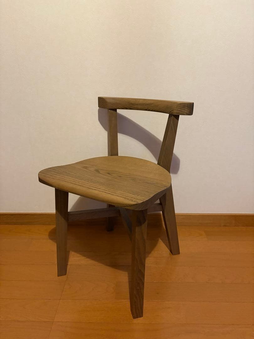 ナチュラルウッド スツール 木製 ハンドメイド チェア 子供