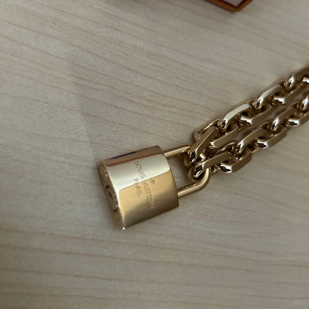 【LOUIS VUITTON】 ネックレス コリエ・LVエッジ カデナ