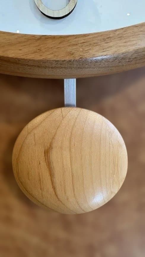 振り子時計　北欧　ナチュラル　木　ニュアンスカラー★振子＆２針モデル　掛時計