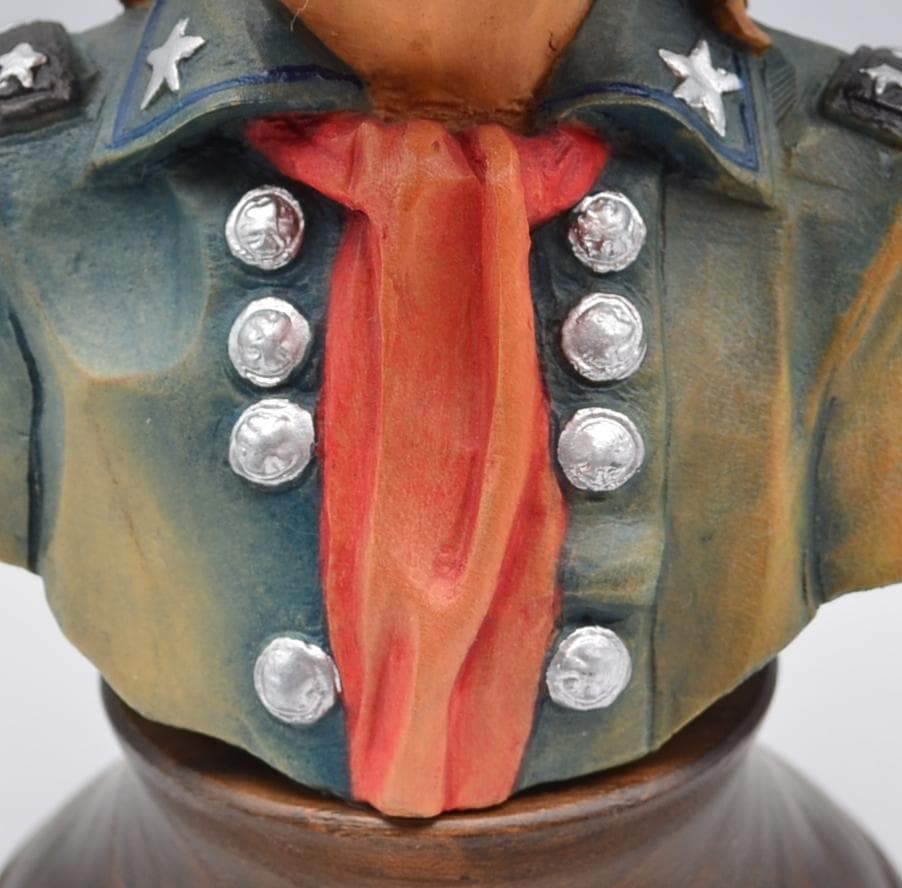 バッファロー・ビルの胸像　アンリ　ANRI　イタリア　16ｃｍ　ヴィンテージ