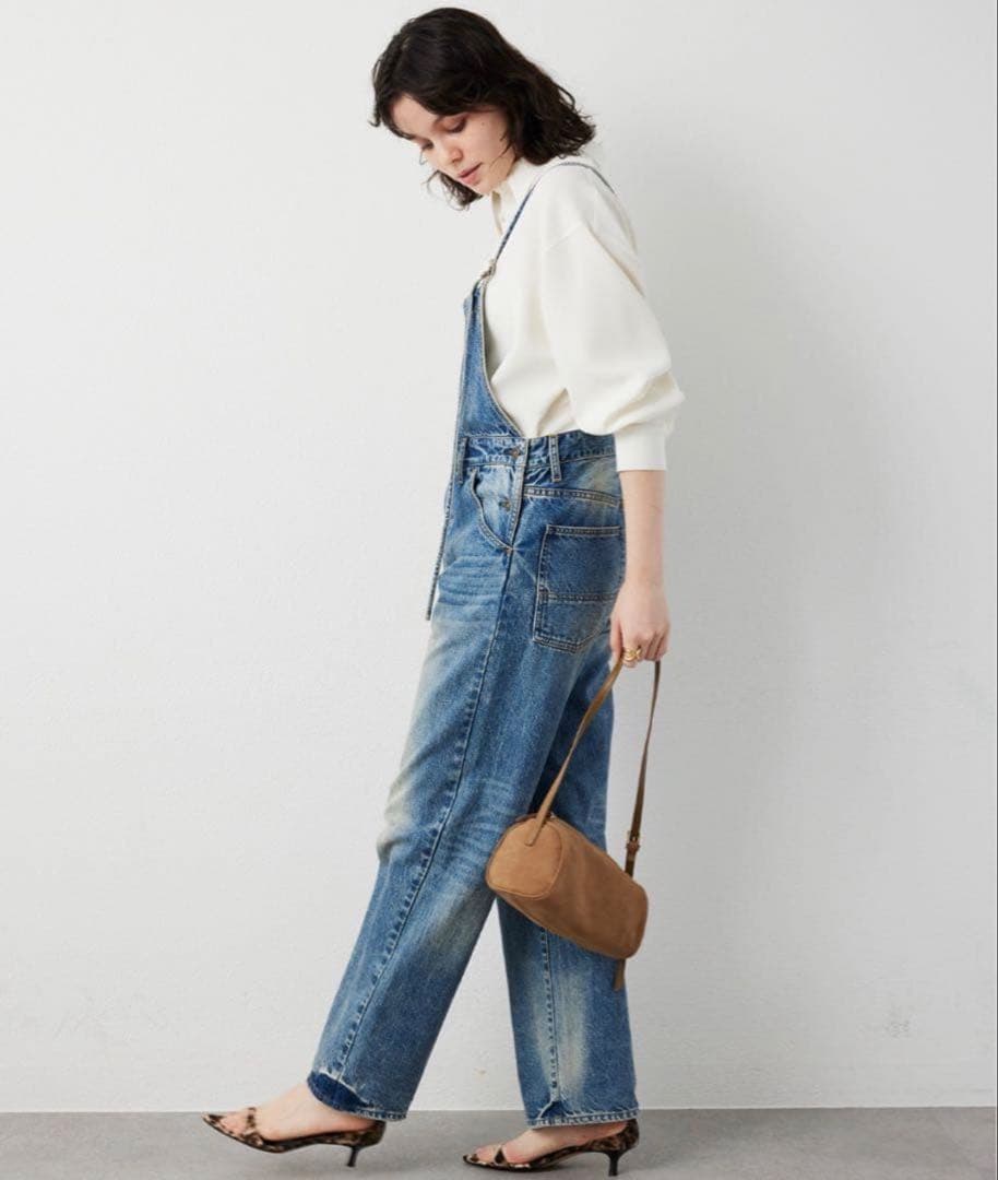 ウィムガゼット デニムサロペット・オーバーオールインディゴブルー Free