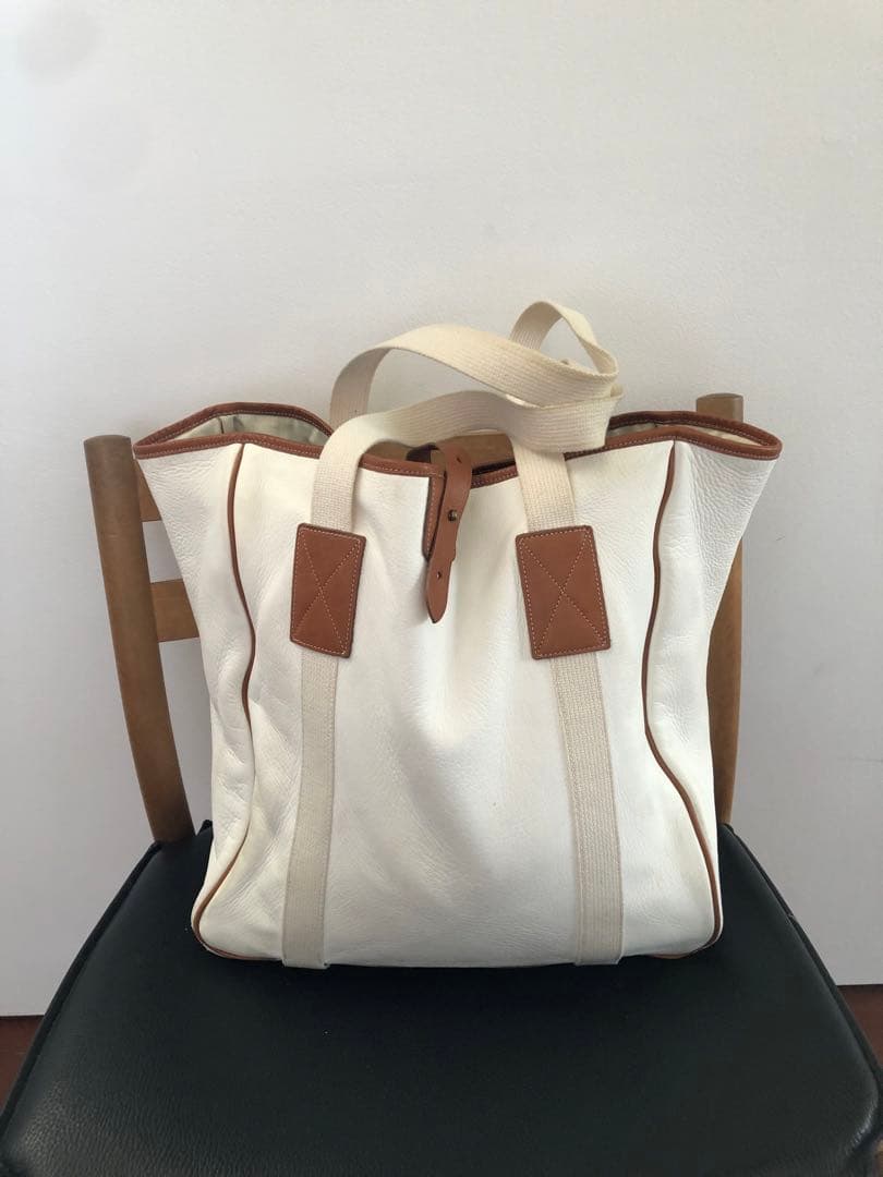 MOJITO　BIG GAME TOTE トートバッグ ホワイト