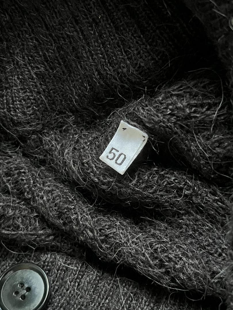 美品 DOLCE&GABBANA アルパカ スタンドカラー ニットカーディガン