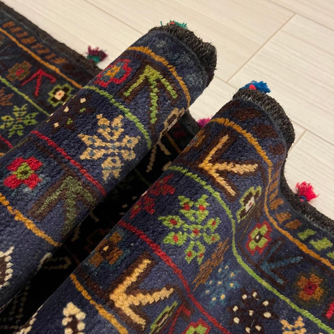 【新品未使用】バローチ絨毯　アフガニスタン産　ギャッベ　ペルシャ　高級絨毯