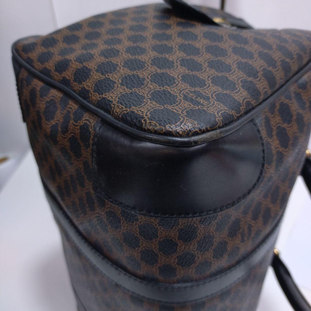 CELINE/セリーヌ　マカダム　PVC ミニボストン　ブラック　美品