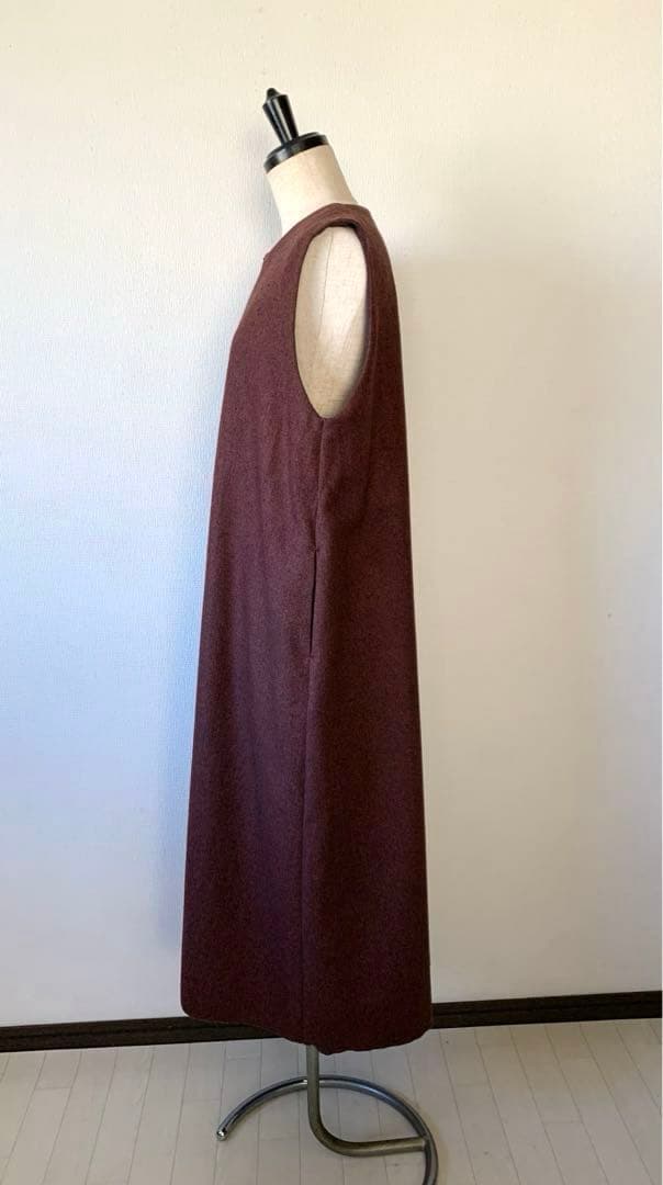 ハンドメイド ウール・ツイードのジャンパースカート　総裏地付き