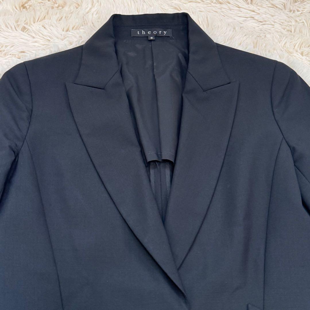 theory セオリー　セットアップ ストレッチ スーツ 黒 M フレア 春夏