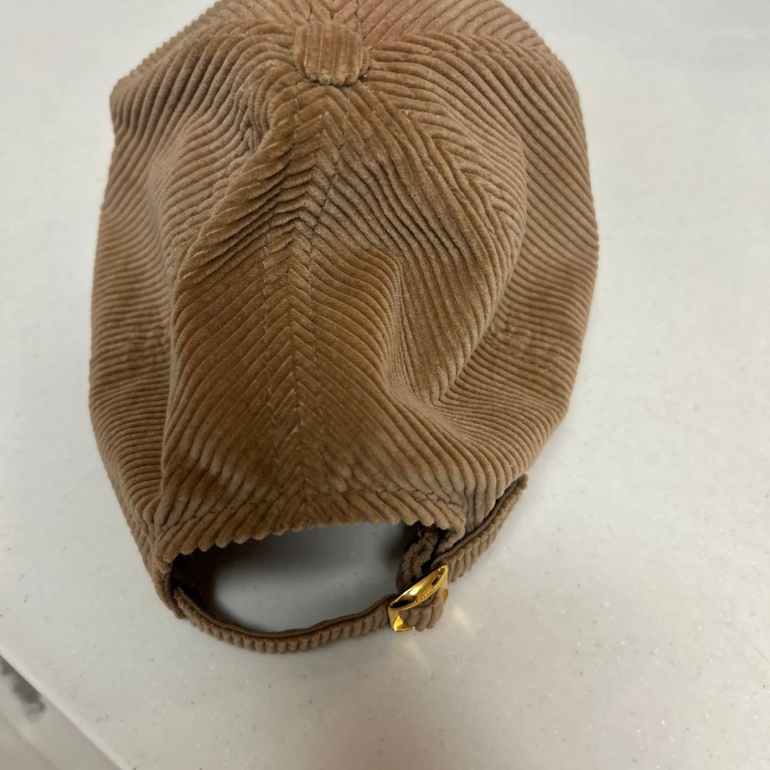 【yama@専用 】CELINE ブラウン コーデュロイ ベースボールキャップ