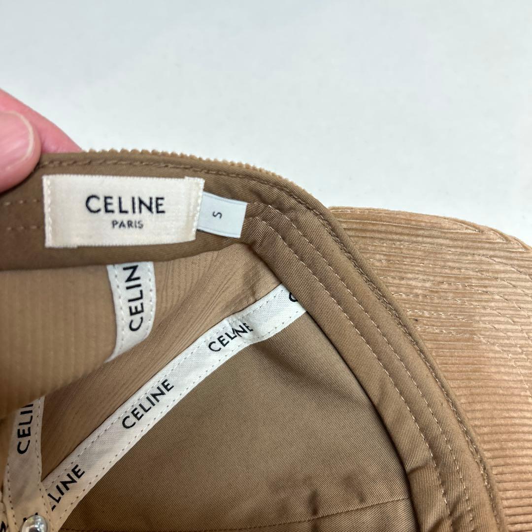 【yama@専用 】CELINE ブラウン コーデュロイ ベースボールキャップ