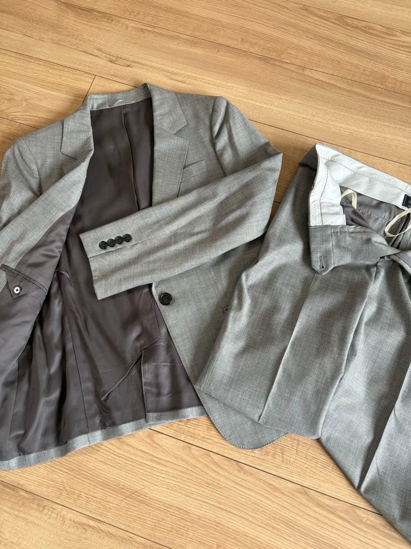 【美品】23区Heritage Classic グレーパンツスーツ セットアップ