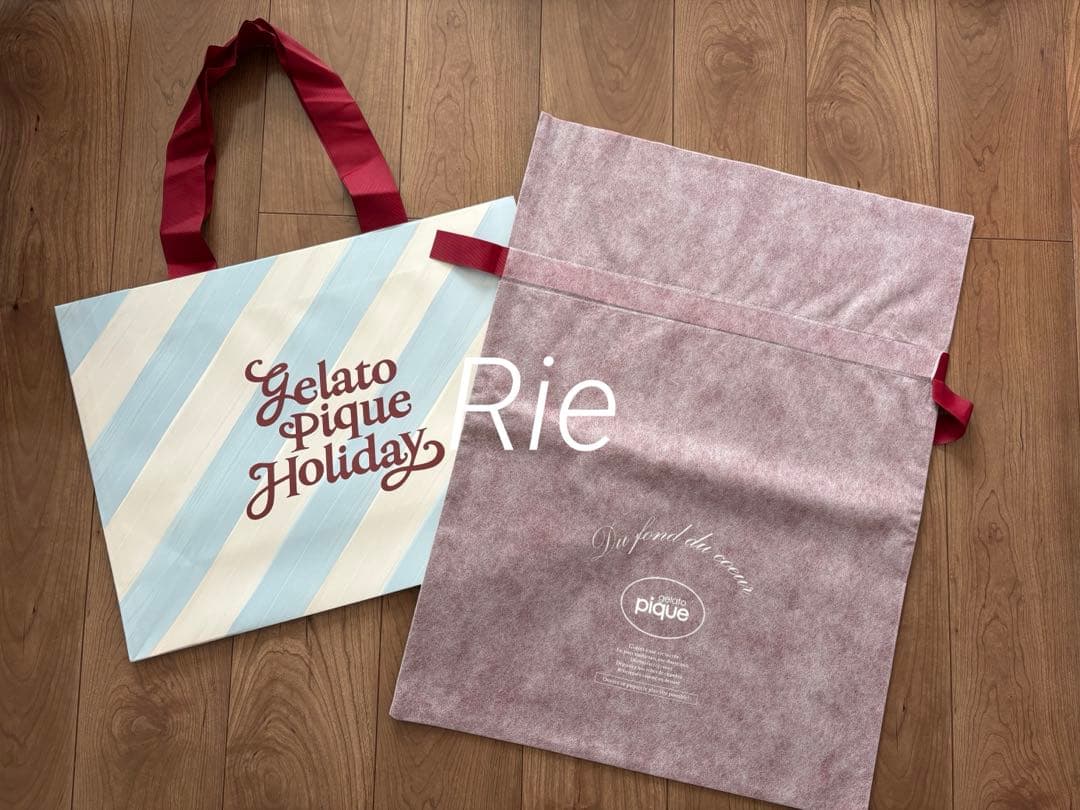 ジェラートピケ✩スノーベアジャガード上下セット✩クリスマスラッピングセット付き