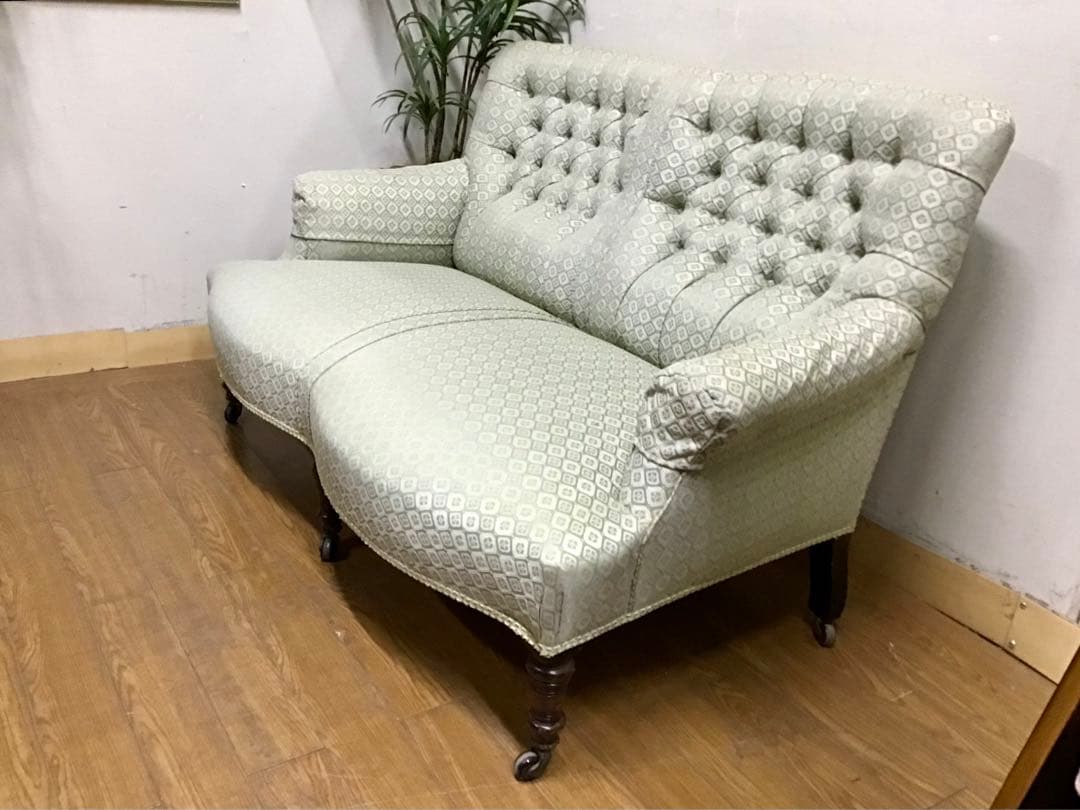 ジュリエット☆管241☆イギリス☆アンティーク☆大塚家具☆クラシックソファ