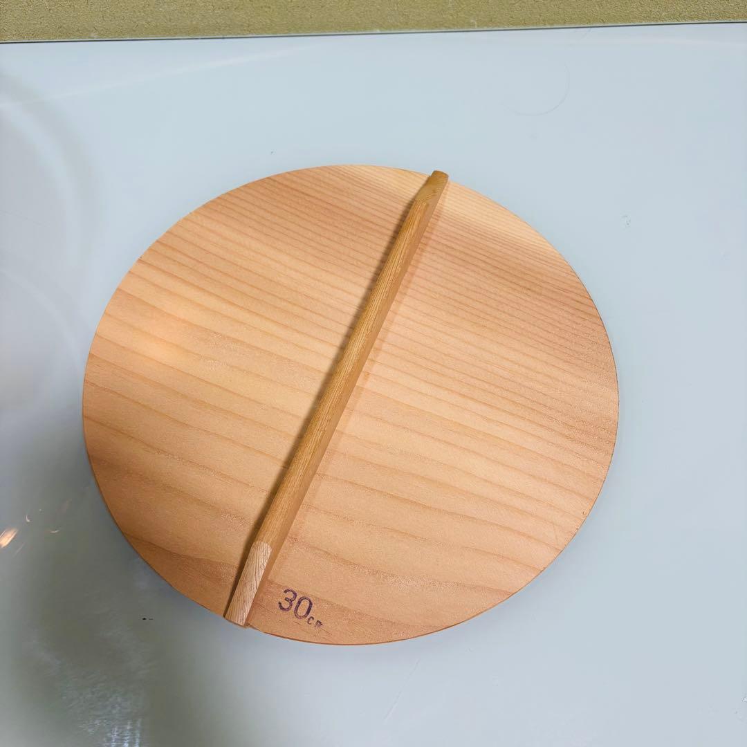 未使用品　銅鍋　山菜鍋　吊る　蓋付き　純銅　30cm 30型