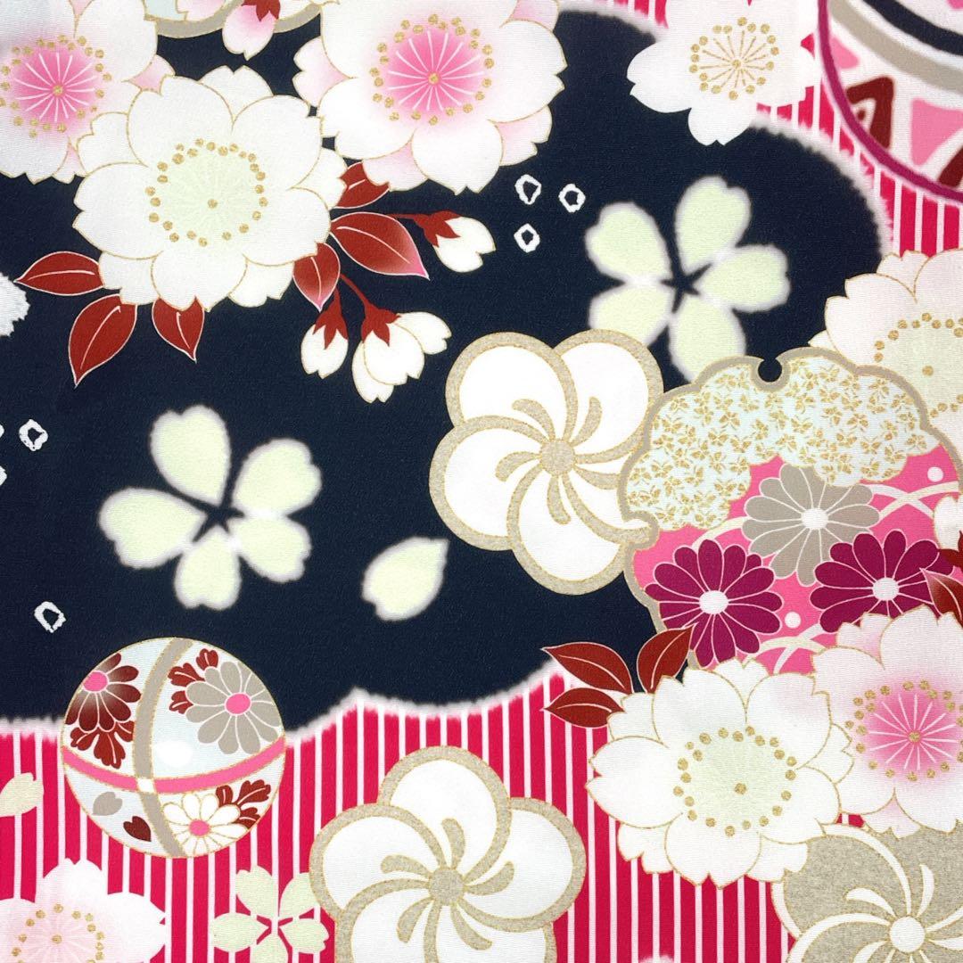 ◎mk-1051　女児　七五三　着物・被布セット　3歳　　11-20