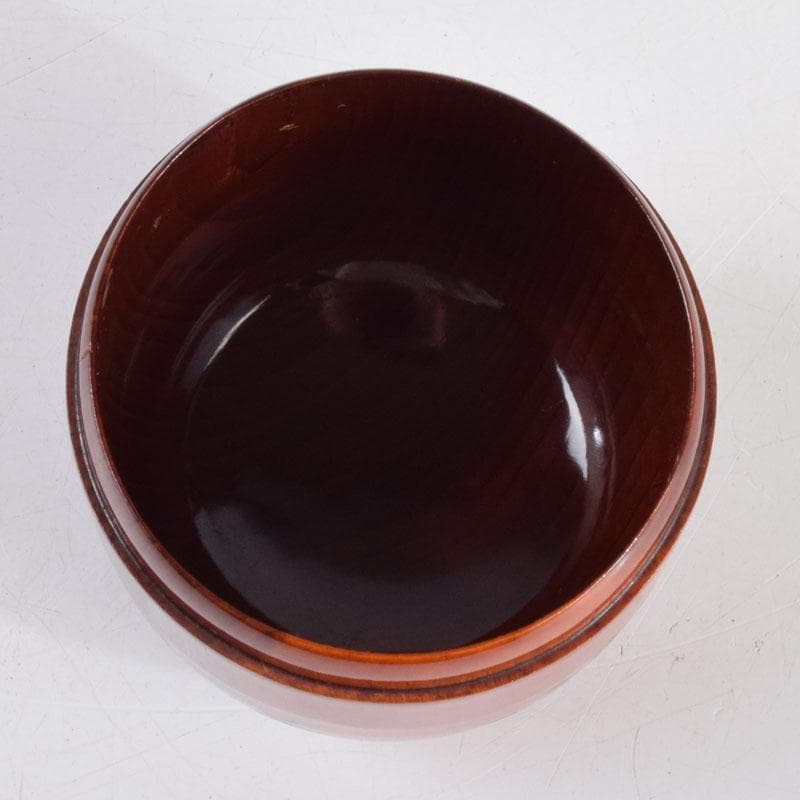 茶道具　漆塗　和歌文　棗　在銘　共箱　V　8828