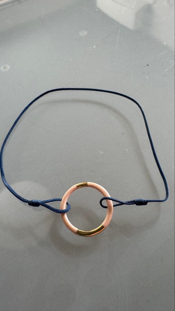 アーカー コードブレスレット ピンクアニュラス