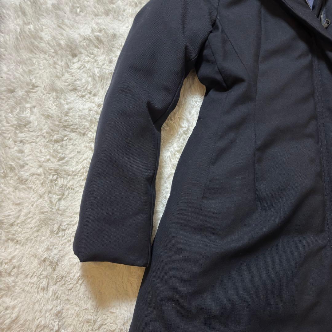 美品 UNIQLO＋J ダークブルーダウンジャケットMサイズ　Aライン