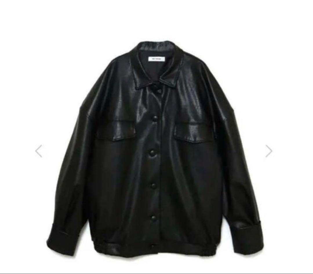 ジャケット・アウター MELT THE LADY leather like jacket